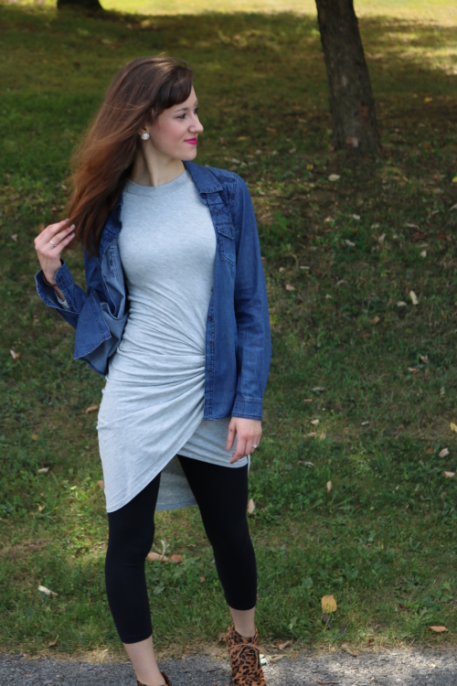 Ten ways to style a Grey Draped Dress