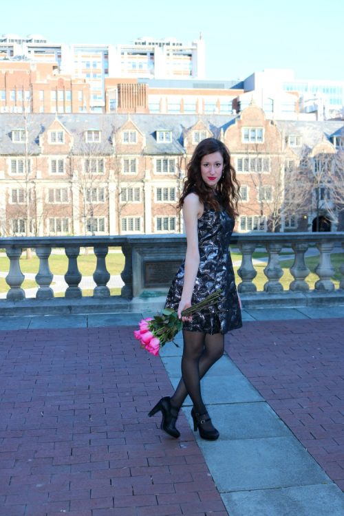 14 steps to a more Confident You - on Coming Up Roses (+ this black and grey metallic dress for under $25!)