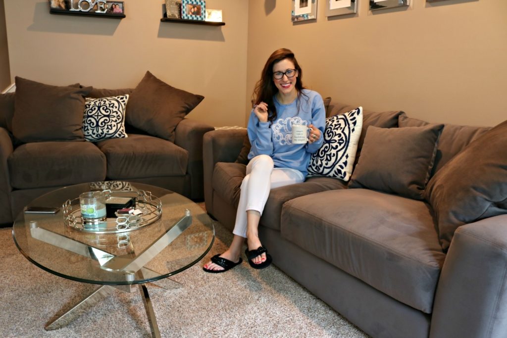 HOME TOUR: Living Room - Living room decor on a budget on Coming Up Roses