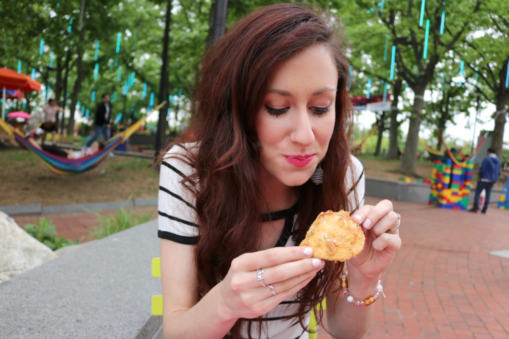 5 Easy Meals for Busy People - Mrs. T's Pierogies at Spruce Street Harbor Park - 5 Easy Meals for Dinner by popular Philadelphia lifestyle blogger Coming Up Roses