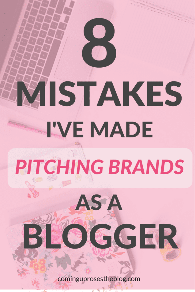 8 Mistakes I've Made Pitching Brands as a Blogger by popular Philadelphia style blogger Coming Up Roses