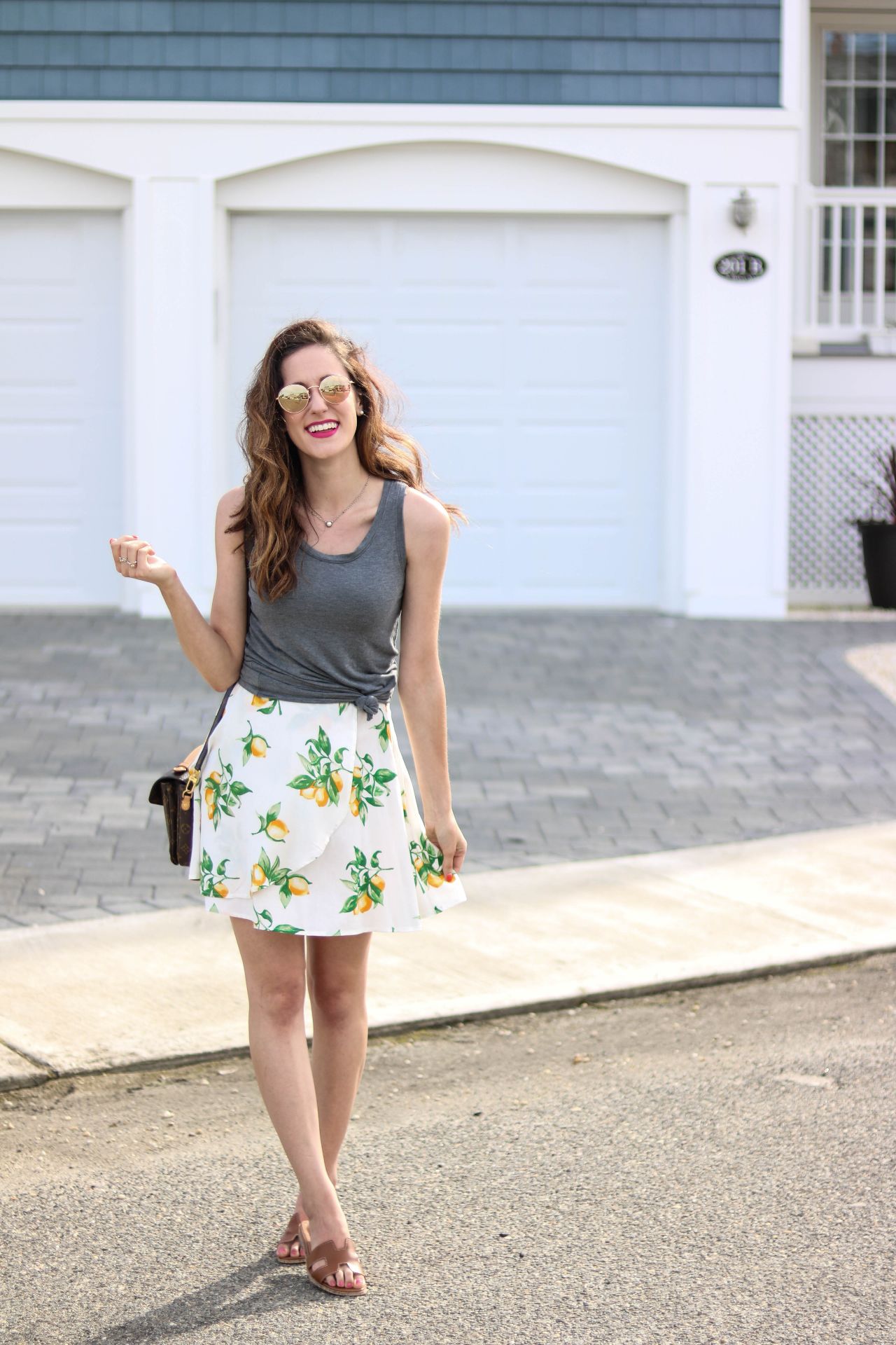 Feelin' fruity in this $20 lemon skirt, as seen on Philadelphia style blogger, Erica of Coming Up Roses. See how she styled it and shop the lemon skirt while shopping other fruit-themed pieces for summer!