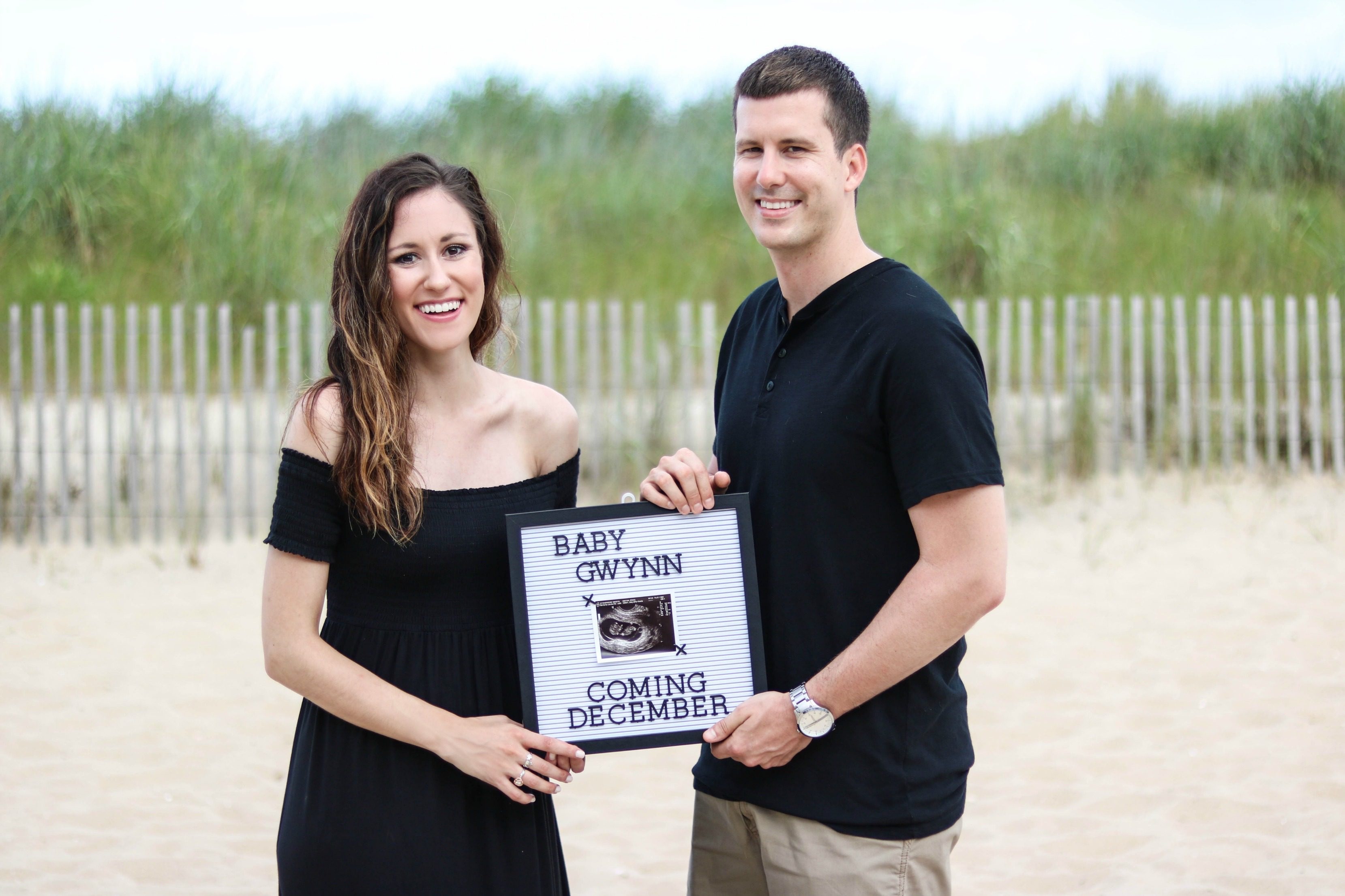 The Secret's Out! Philadelphia lifestyle blogger, Erica of Coming Up Roses, shares their first pregnancy announcement on the blog.