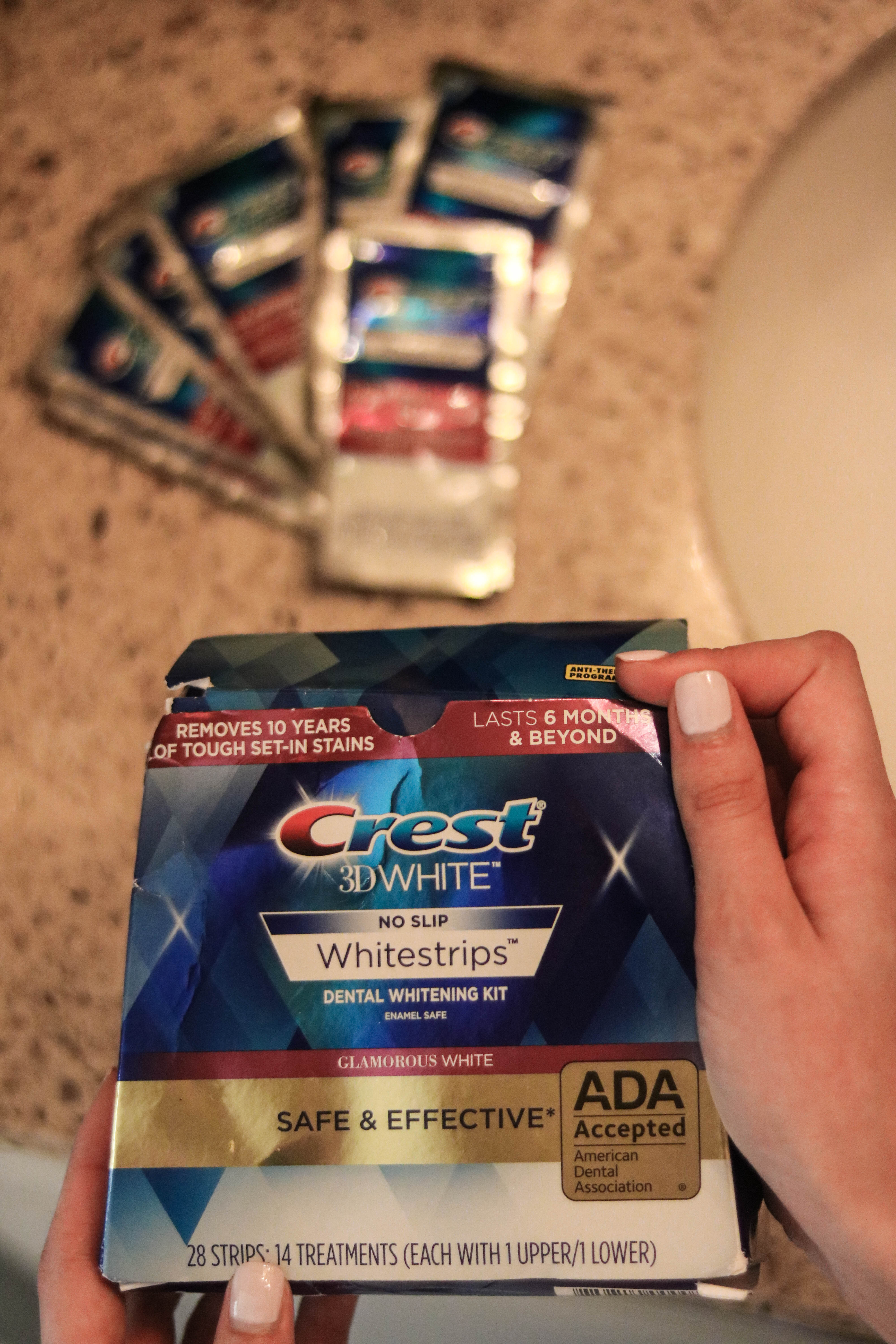 I used Crest Whitestrips for 14 Days and here's what happened. - Crest 3D Glamorous Whitestrips on Coming Up Roses