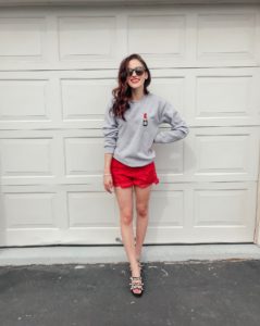 Tips on Styling Sweatshirts for Spring on Coming Up Roses
