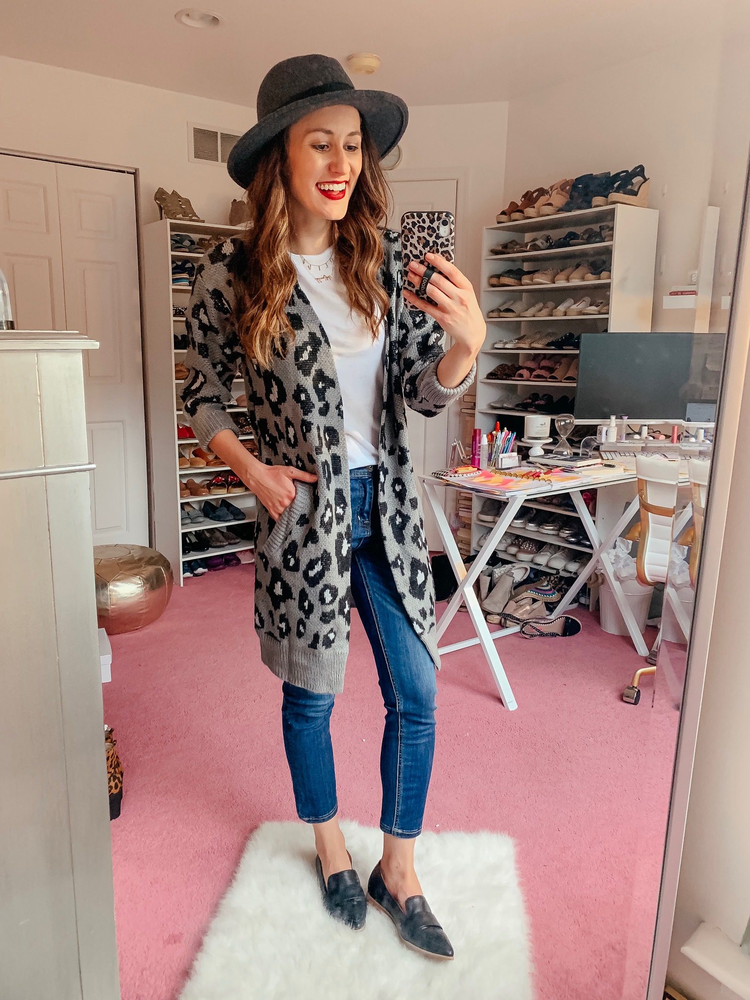 WALMART FALL HAUL - Everything under $35!!! - leopard cardigan fall outfit on Coming Up Roses