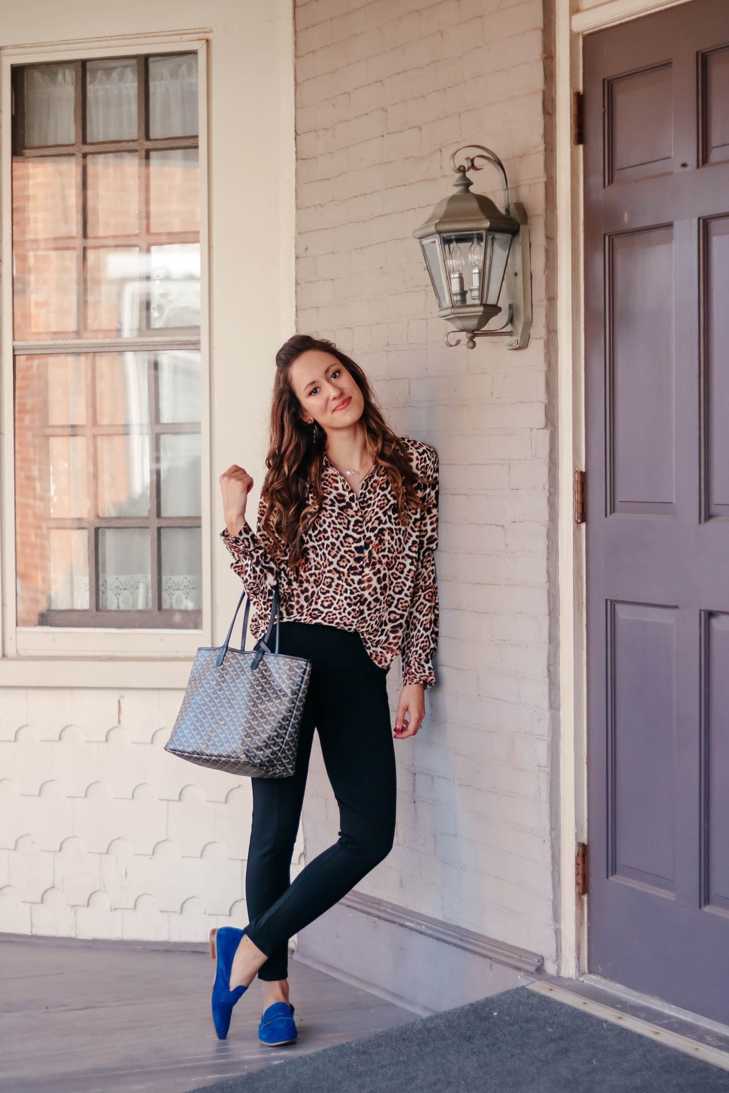 From Desk to Drinks: The perfect Leopard Blouse to go from Work to Weekend! - Workwear outfit on Coming Up Roses