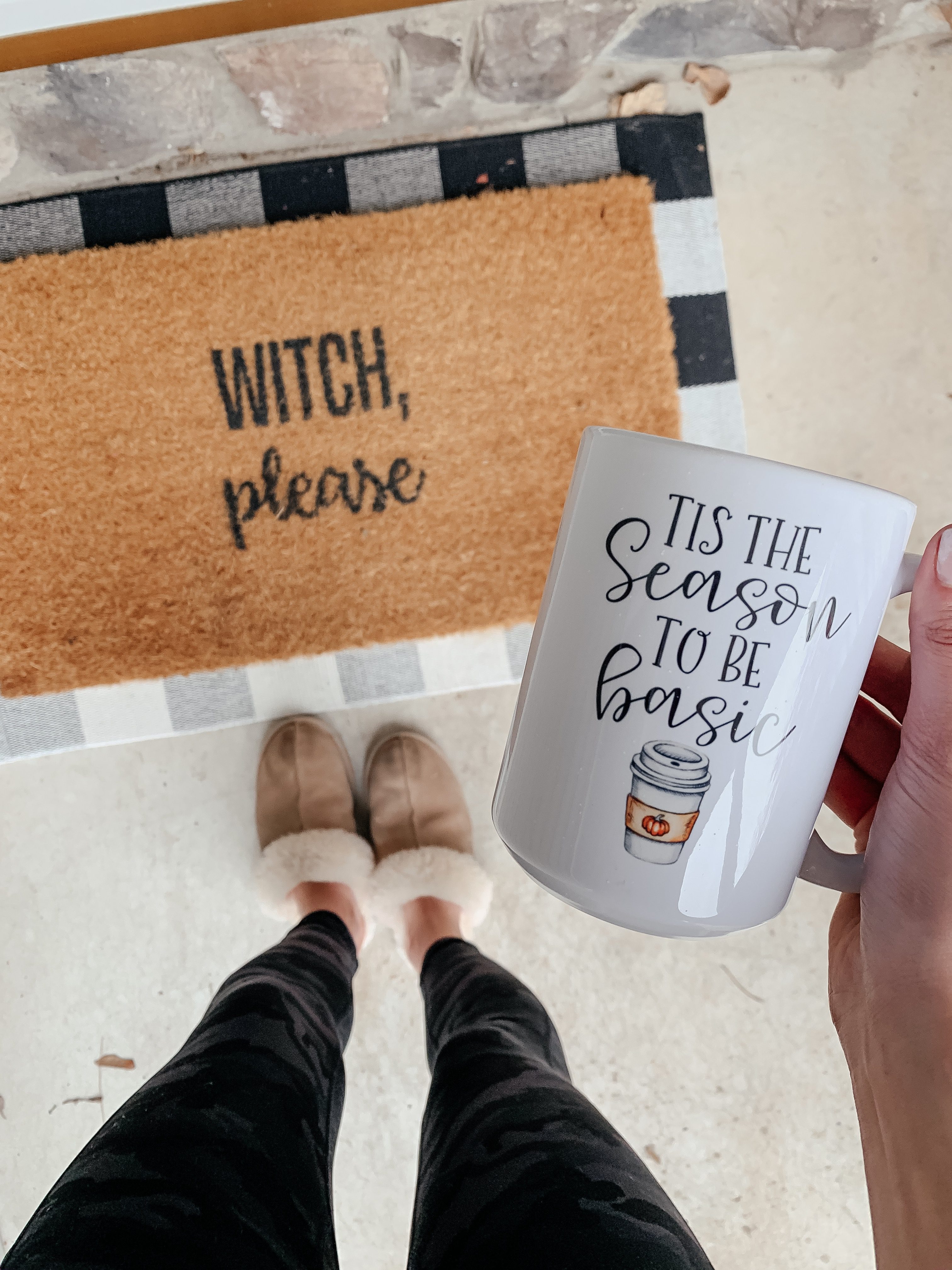WITCH, PLEASE doormat - AMAZON FALL HAUL try-on on Coming Up Roses