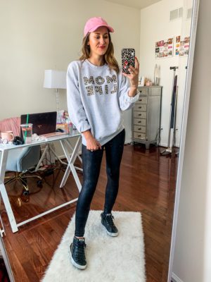 6 Ways to Style the Spanx Faux Leather Leggings - on Coming Up Roses