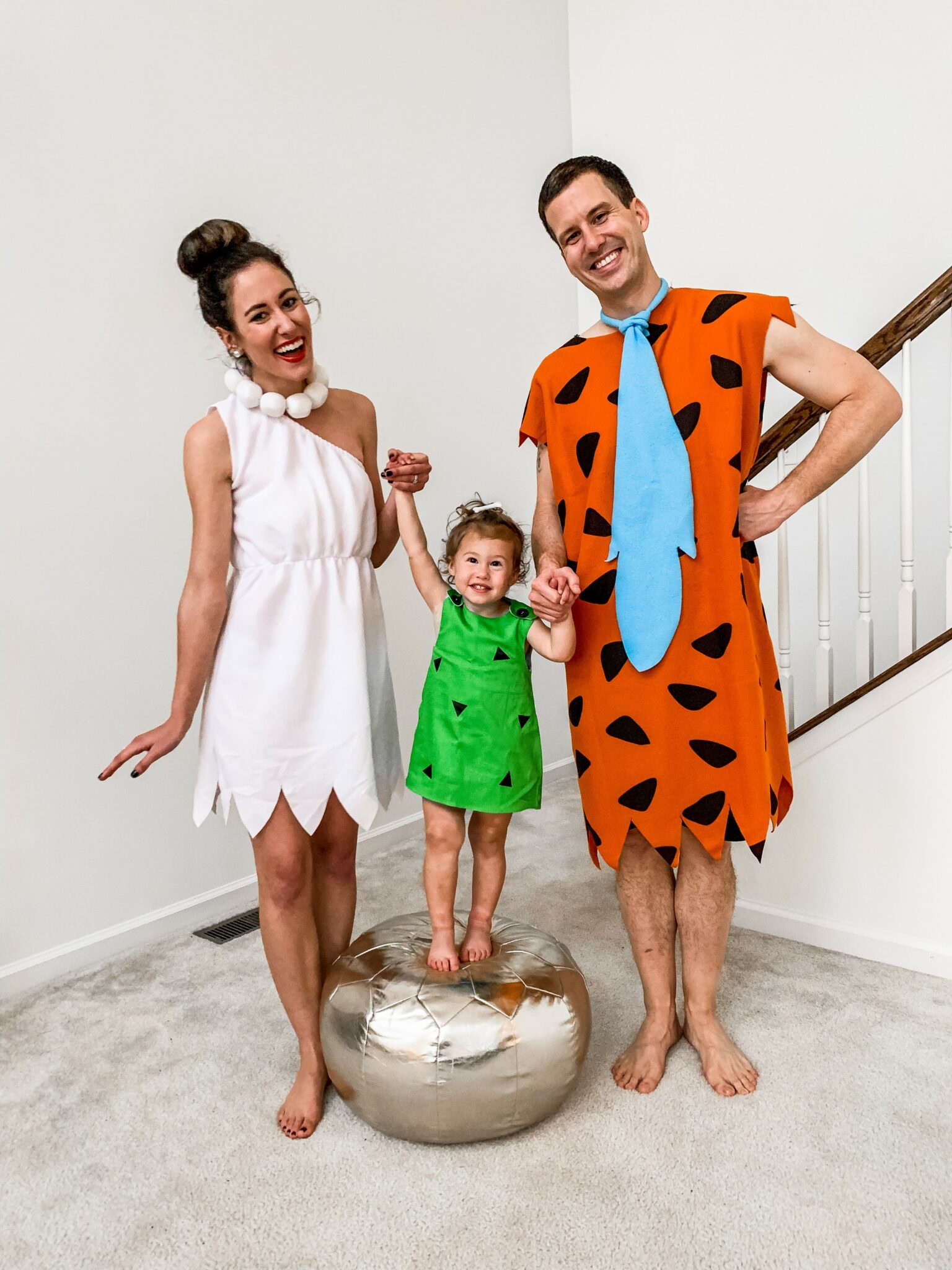 Our Flintstones Costume - Happy Halloween from the GWYNN-STONES!