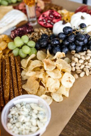bowl & basket shoprite kettle chips- charcuterie board on Coming Up Roses