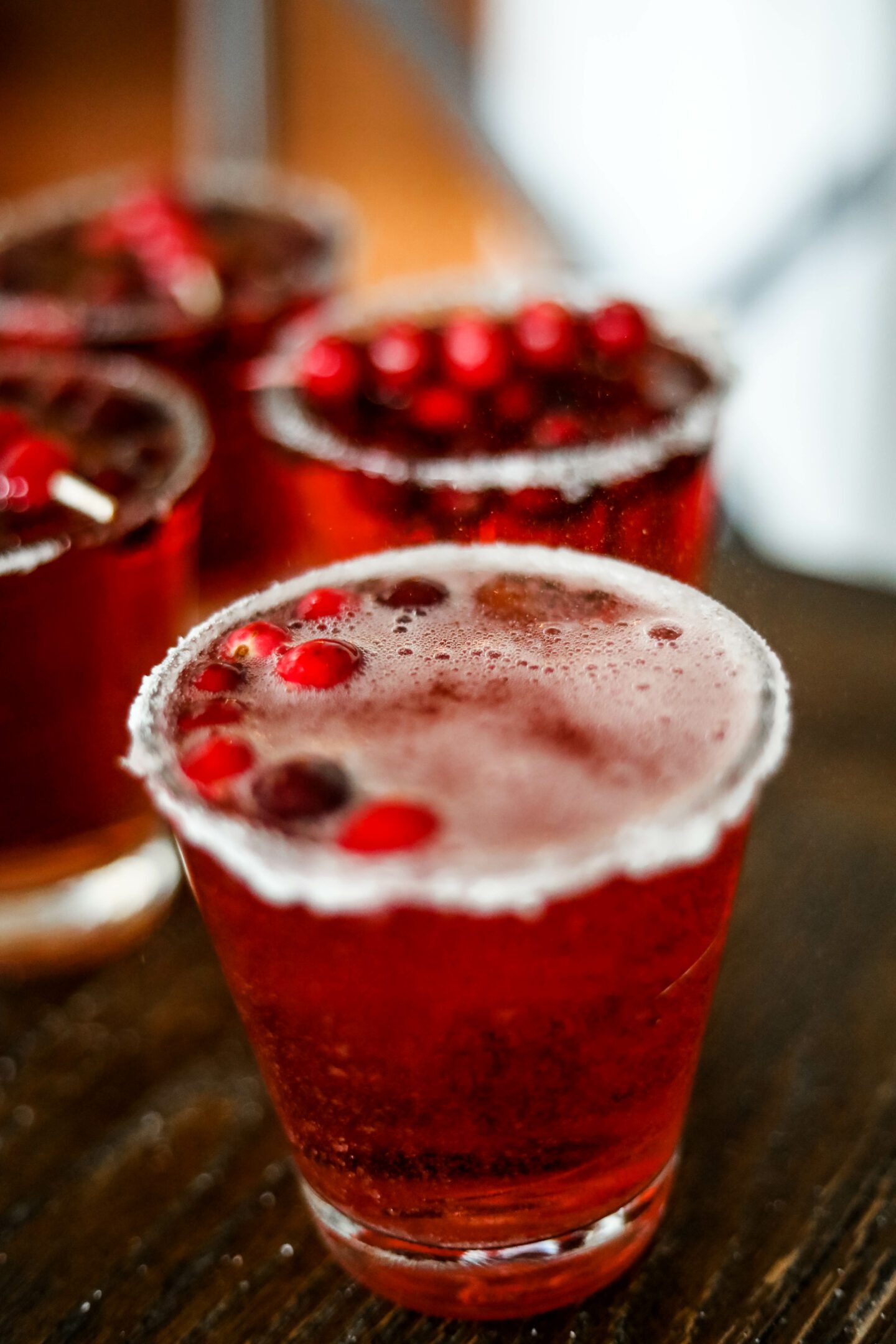 CRANBERRY RUM BUBBLY cocktail with ginger ale - on Coming Up Roses