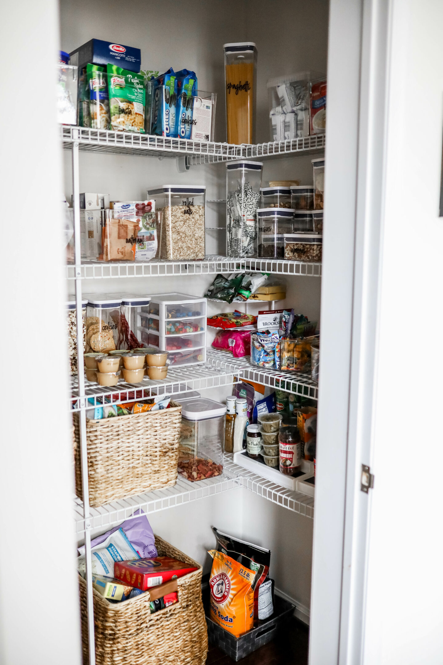 EASY PANTRY ORGANIZATION SYSTEM - our small pantry organization system with before/afters!