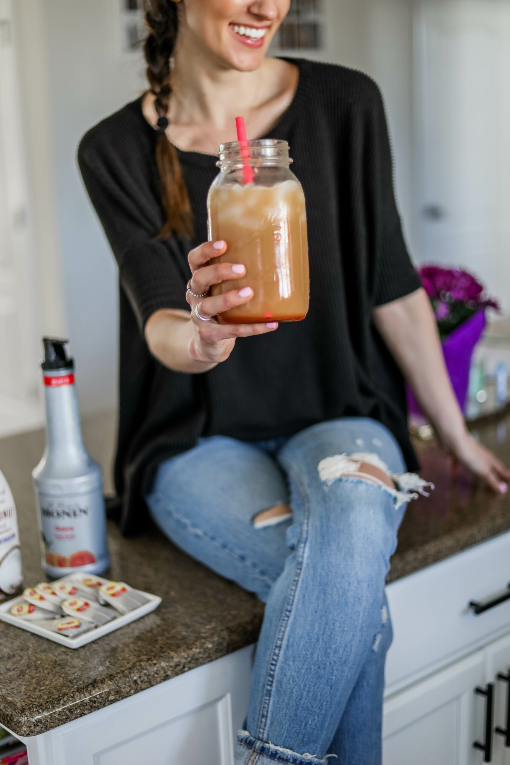 HOMEMADE, HEALTHIER STARBUCKS GUAVA DRINK - on Coming Up Roses