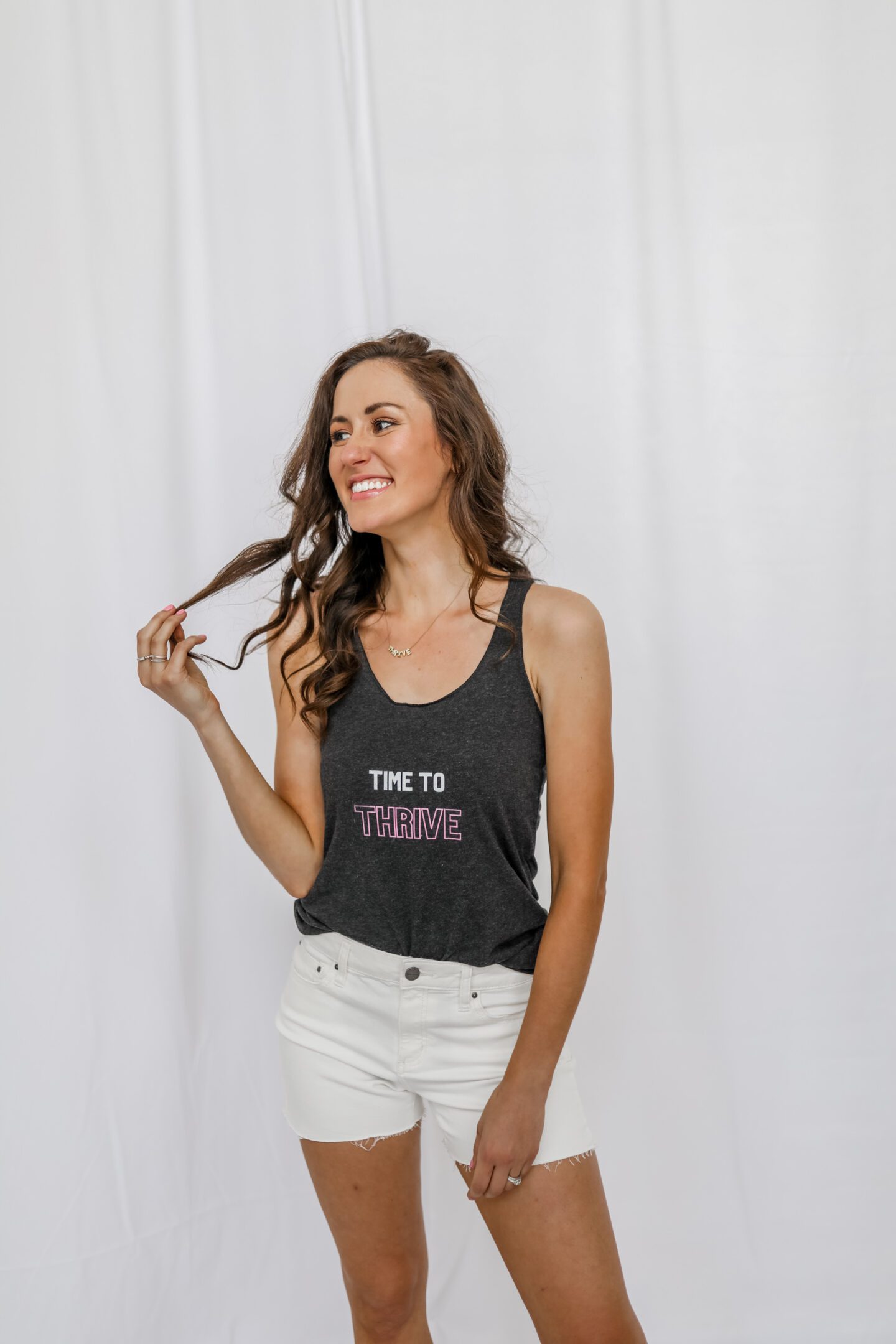 TIME TO THRIVE Racerback Tank - the THRIVING Collection on Coming Up Roses