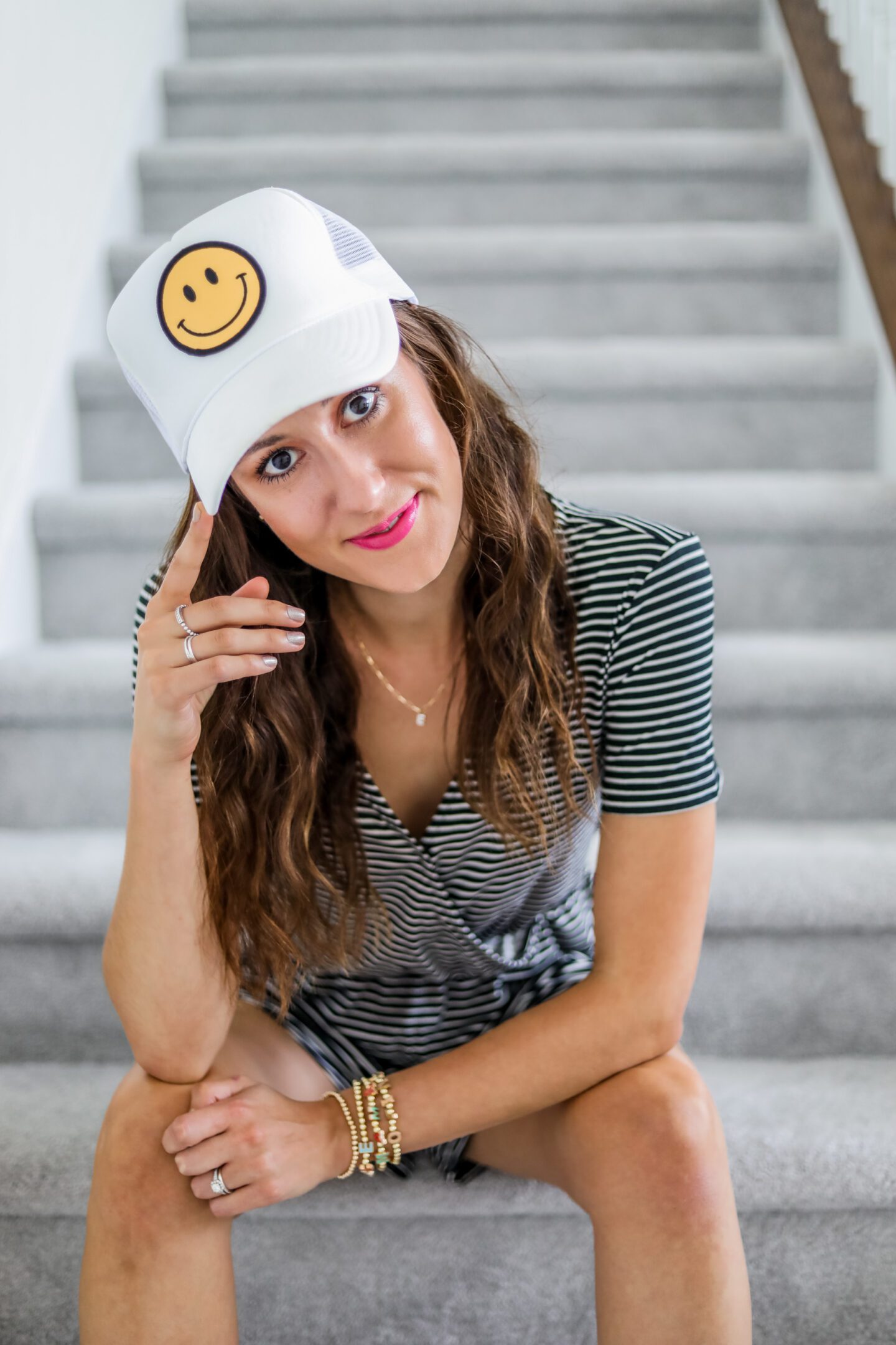 Etsy Smiley face trucker hat - from a small shop!