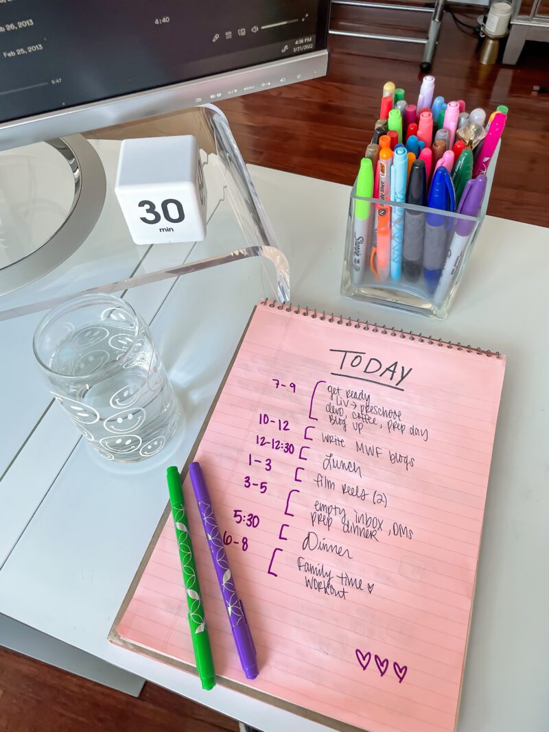 My Top 5 Time Management Tips (For my Daily & Weekly Calendar!)