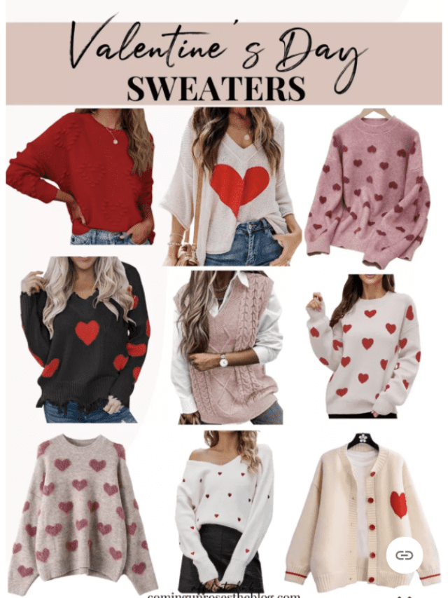 Valentine’s Day Sweaters from Amazon