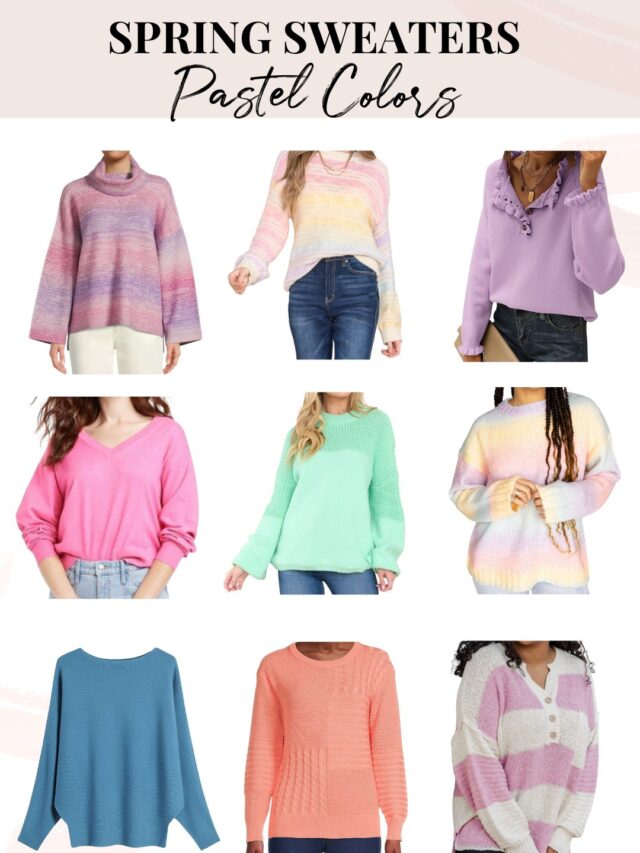 SPRING SWEATERS – Pastel Colors