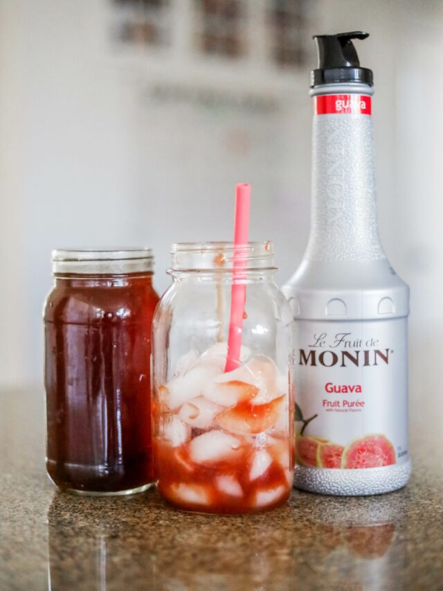 HEALTHIER STARBUCKS DIY GUAVA TEA DRINK